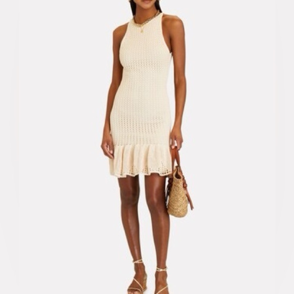 A.L.C. sleeveless knit dress with ruffle